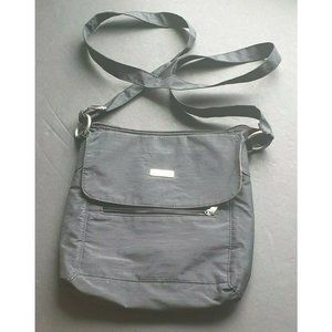 BAGGALLINI Special Edition Town Bagg Crossbody in Gray Nylon